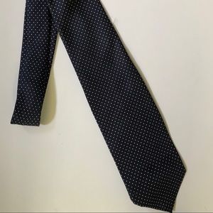 George Straith LTD Navy Polka Dot Necktie 👔
